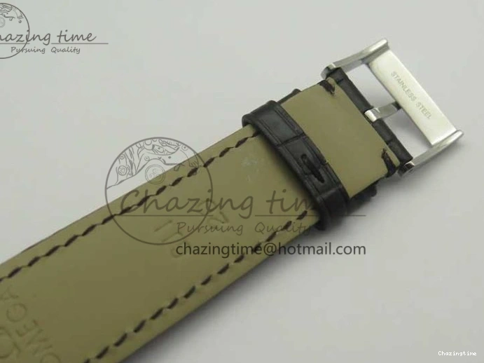 0413 De Ville Prestige Small Second TWF 1:1 Best Edition Black Dial on Black Leather Strap MIYOTA Resilient 8037